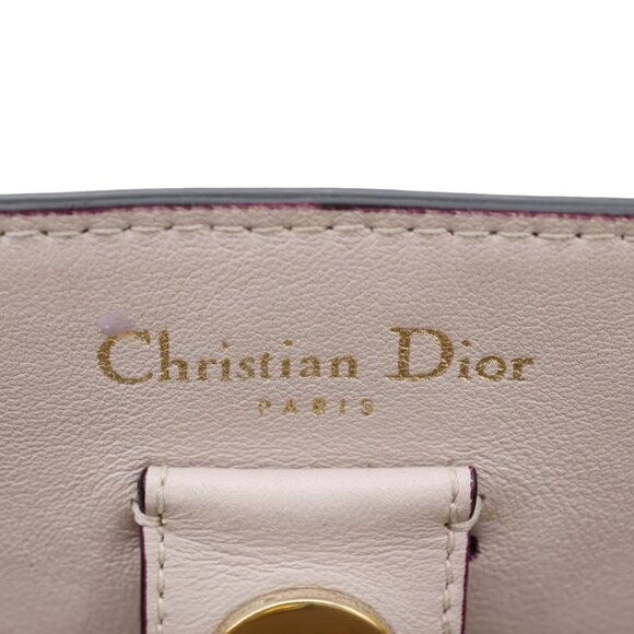 Christian Dior  Diorissimo Medium Calfskin Leather Tote Bag Fuchsia - Picture 13 of 15